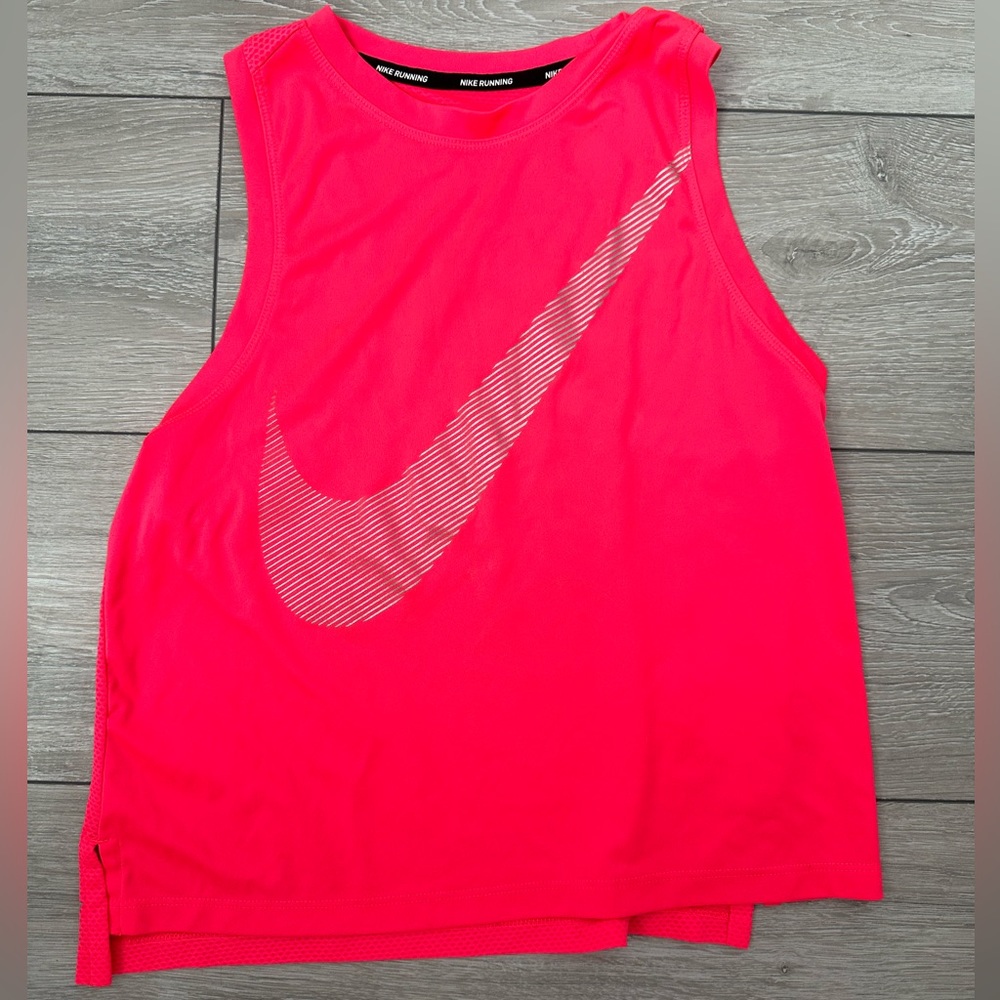 Nike running pink women top (small)